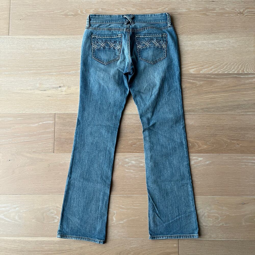Old Navy The Diva Boot-cut Low Rise Stretch Jeans Stitched Pockets
